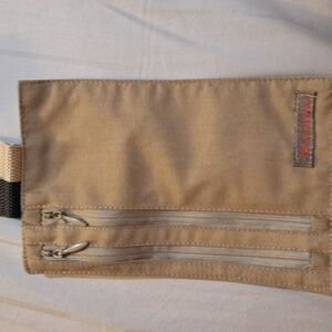 Rick Steves Brown Polyester Fabric Money Pouch Belt